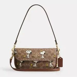 Coach Tan Snoopy Shoulder Bag